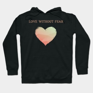 LGBT Heart Love Without Fear Hoodie